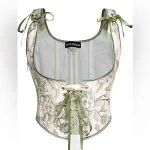 Scarlet Darkness Women's Floral Underbust Corset Top